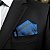 Lenço de Bolso Masculino Social Terno Azul Listrado - Imagem 5