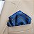 Lenço de Bolso Masculino Social Terno Azul Listrado - Imagem 2