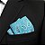 Lenço de Bolso Masculino Social Terno Azul - Imagem 5