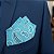 Lenço de Bolso Masculino Social Terno Azul - Imagem 7