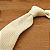 Gravata Slim Croche Tricô Bege Creme - Imagem 5