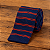 Gravata Slim Croche Azul Listrada - Imagem 6