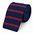 Gravata Slim Croche Azul Listrada - Imagem 1