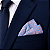 Lenço de Bolso Masculino Lilás Lavanda Paisley - Imagem 5