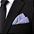 Lenço de Bolso Masculino Lilás Lavanda Paisley - Imagem 4