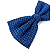 Gravata Borboleta Adulto Azul Trabalhada - Imagem 3