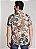 Camisa Masculina Floral Viscose Bege Tamanho M - Imagem 3