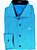 Camisa Masculina Slim Azul Floral Tamanho M - Imagem 2