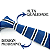 Gravata Slim Crochê Tricô Azul Listrada - Imagem 5