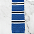 Gravata Slim Crochê Tricô Azul Listrada - Imagem 6