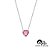 Colar de Prata 925 Galeria Coração- Rosa Claro - Imagem 1