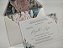 Convite Casamento Forrado Serenity Com Rosa - Imagem 1