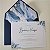 Convite Casamento Forrado Serenity Envelope Azul Escuro - Imagem 1