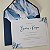 Convite Casamento Forrado Serenity Envelope Azul Escuro - Imagem 2