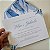 Convite Casamento Forrado Envelope Azul Serenity Santorini - Imagem 3