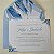 Convite Casamento Forrado Envelope Azul Serenity Santorini - Imagem 1