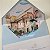 Convite Casamento Forrado Envelope Azul Serenity Aquarela - Imagem 5