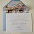 Convite Casamento Forrado Envelope Azul Serenity Aquarela - Imagem 1