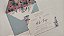 Convite Casamento Forrado Envelope Azul Serenity Santorini - Imagem 4
