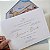 Convite Casamento Forrado Envelope Azul Serenity Aquarela - Imagem 4
