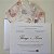 Convite Casamento c/ Envelope Forrado Coral com Metalizado - Imagem 3