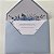 Convite Casamento com Envelope Azul Serenity Hortênsias - Imagem 6