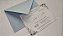 Convite Casamento com Envelope Azul Serenity - Imagem 1
