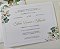 Convite Casamento Envelope Perolado Forrado Folhagem - Imagem 5