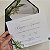 Convite Casamento Envelope Forrado  Verde Escuro Folhagem - Imagem 2