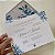 Convite Casamento Forrado Envelope Azul Serenity - Imagem 2