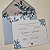 Convite Casamento Forrado Envelope Azul Serenity - Imagem 1