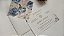 Convite Casamento Forrado Envelope Azul Branco Fosco - Imagem 2