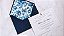 Convite Casamento Envelope Azul Escuro Forrado COM METALIZADO Nossa Senhora - Imagem 2
