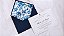 Convite Casamento Envelope Azul Escuro Forrado COM METALIZADO Nossa Senhora - Imagem 3
