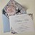 Convite Casamento Forrado Envelope Azul Serenity - Imagem 2