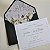 Convite Casamento c/ Envelope Forrado com Inicias - Imagem 1