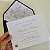 Convite Casamento Envelope Azul Escuro Forrado Floral - Imagem 3