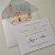 Convite Casamento envelope Forrado Aquarela - Imagem 1