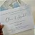 Convite Casamento com Envelope Forrado Azul Serenity Hortênsia - Imagem 3