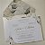 Convite Casamento envelope Forrado floral Branco com Folhagem - Imagem 1