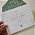 Convite Casamento c/ Envelope Forrado Verde Oliva - Imagem 3