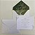 Convite Casamento c/ Envelope Forrado Verde Oliva - Imagem 2