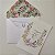 Convite Casamento c/ Envelope Forrado Branco Perolado Floral Aquarela - Imagem 4