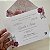 Convite Casamento c/ Envelope Forrado Fucsia Magenta - Imagem 3