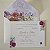 Convite Casamento c/ Envelope Forrado Fucsia Magenta - Imagem 1