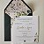 Convite Casamento Envelope Quadrado Forrado Verde Escuro - Imagem 2