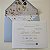 Convite Casamento Forrado Envelope Azul Serenity Floral Branco - Imagem 2