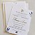 Convite Casamento Envelope Vertical Luva Branco Fosco com Metalizado - Imagem 1
