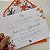 Convite Casamento C/ Envelope Laranja forrado - Imagem 4