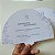 Leque Personalizado Casamento Ventarola Azul Serenity - Imagem 1